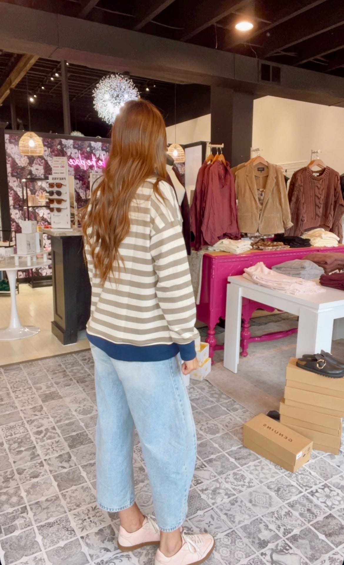 The Varley Striped Sweatshirt