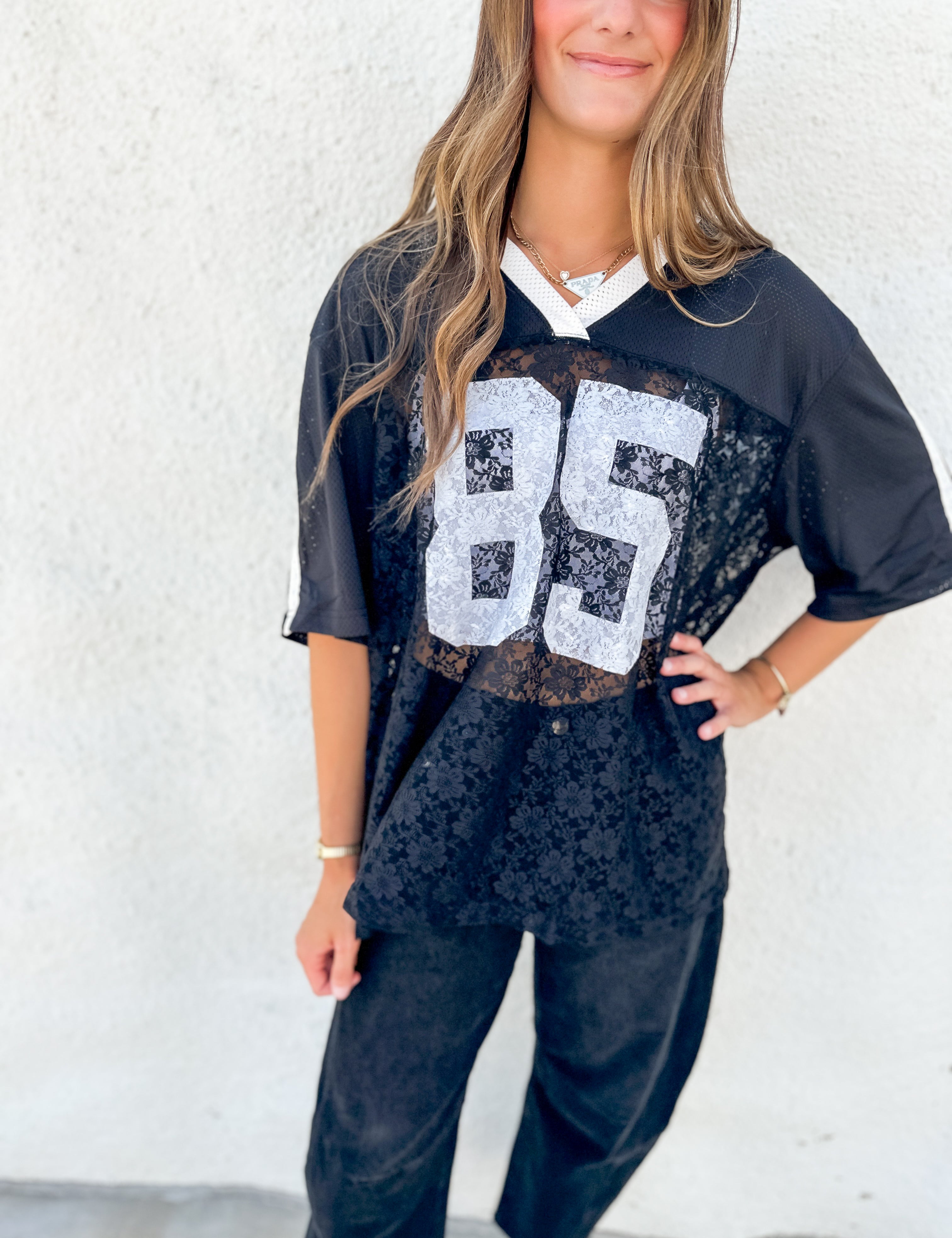 The 85 Lace Jersey Tee