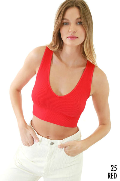 NIKIBIKI Plunge V-Neck Crop Top