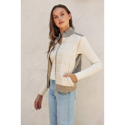 The Ellis Woven Knit Vest