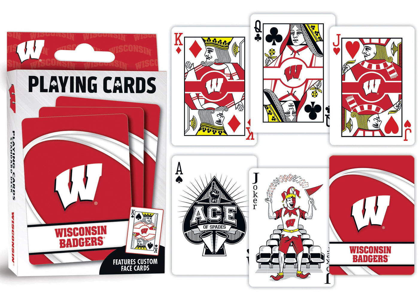 Wisconsin Badgers Playing Cards