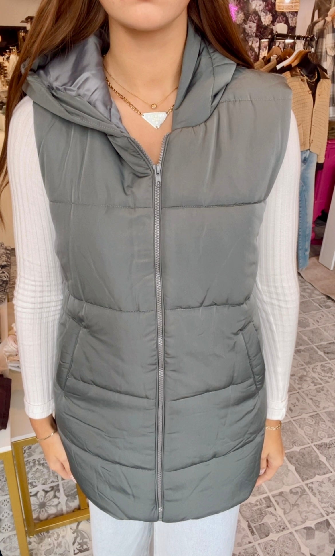 The Maeve Hooded Puffer Vest