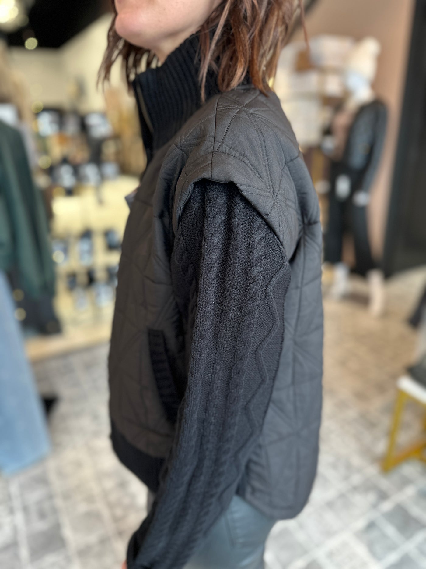 The Lara Mixed Media Jacket