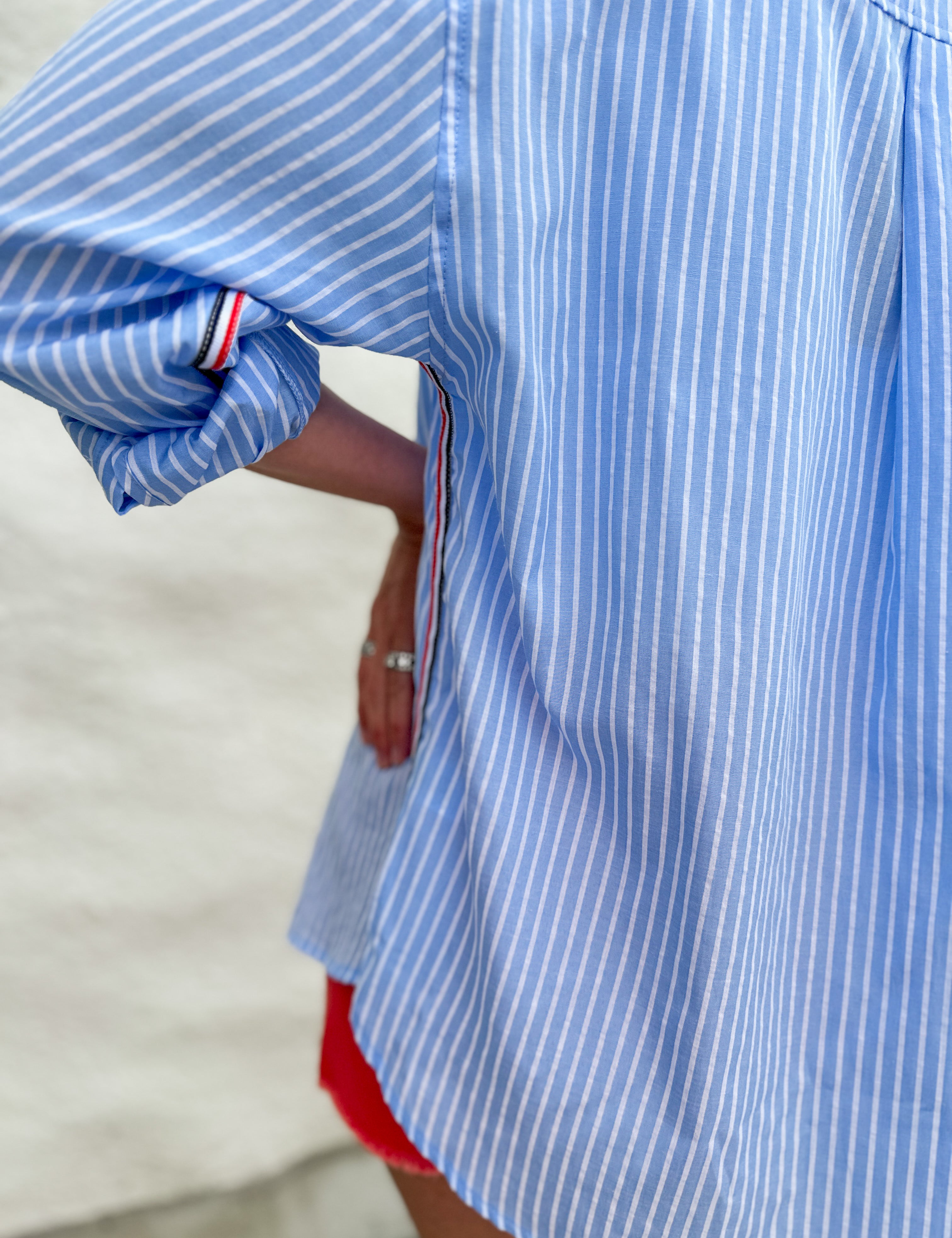 The Anna Twill Tape Detail Button Down