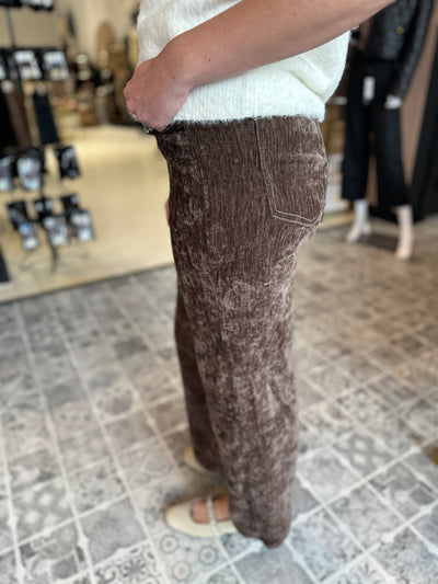 The Rowdy Stretch Velour Pants