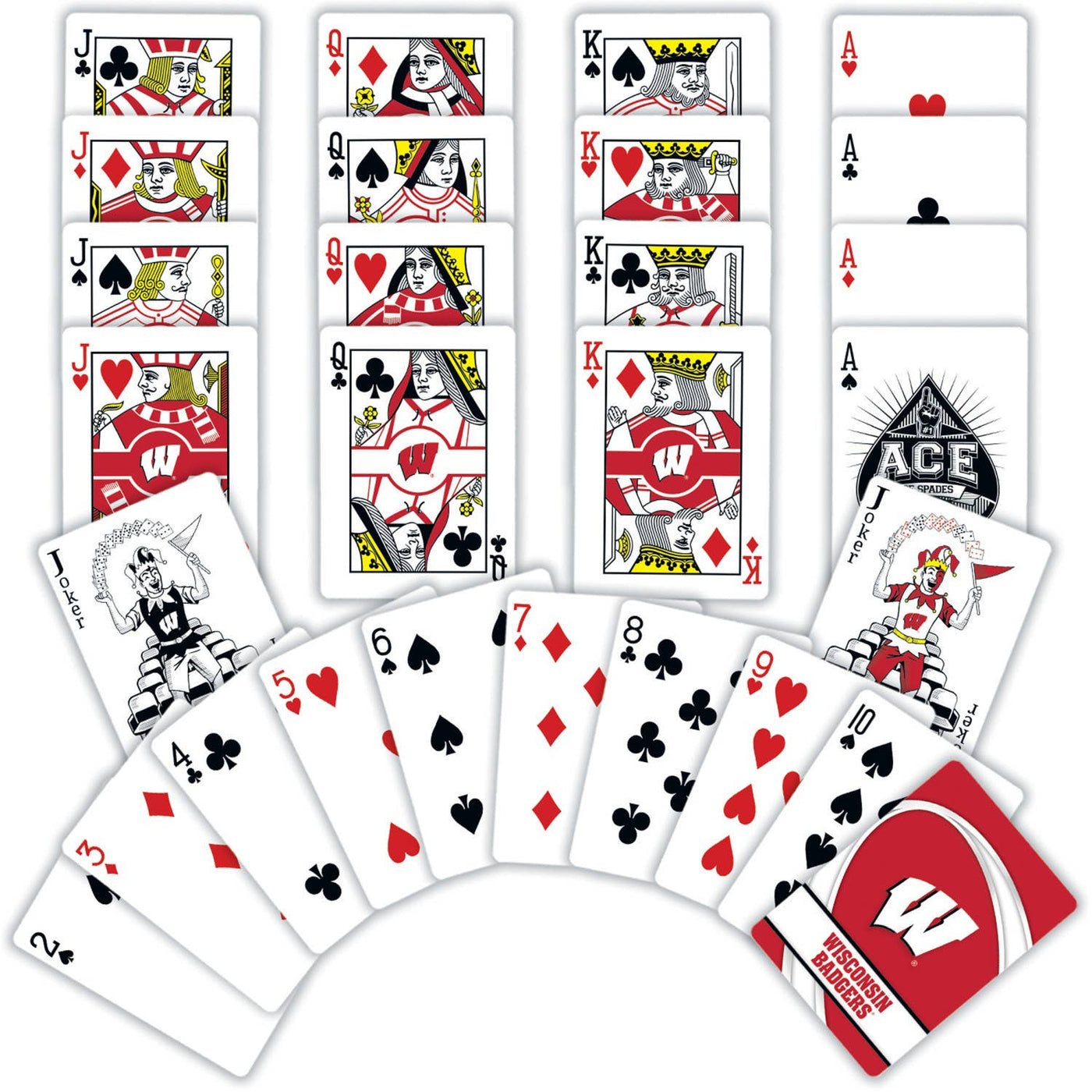 Wisconsin Badgers Playing Cards