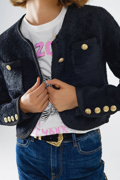 The Vanessa Fuzzy Cardigan Jacket
