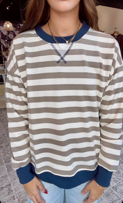 The Varley Striped Sweatshirt