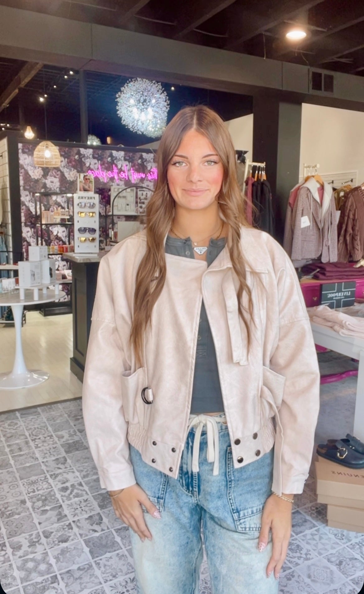 The Gianna Faux Leather Jacket