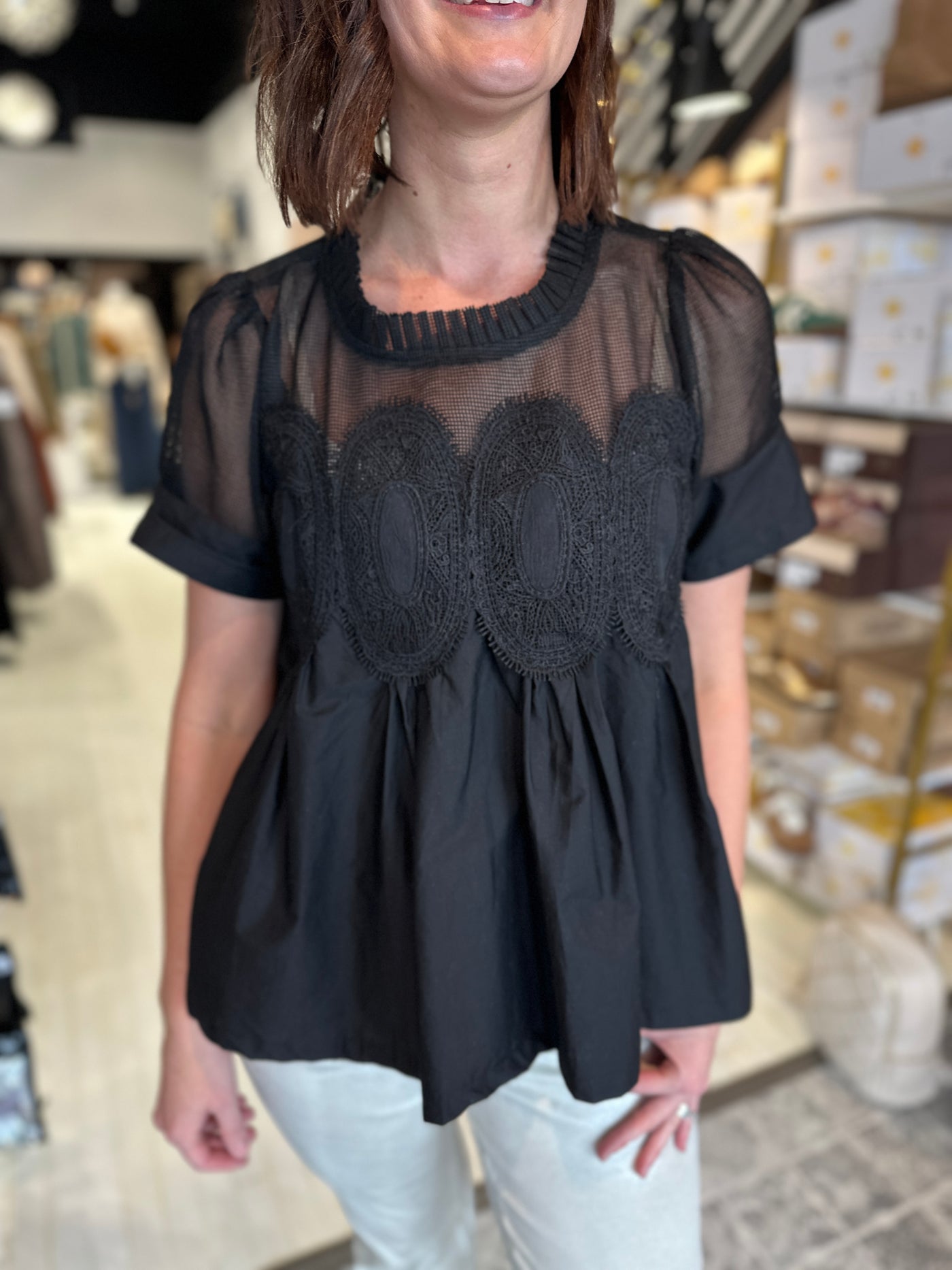 The Amber Applique Top