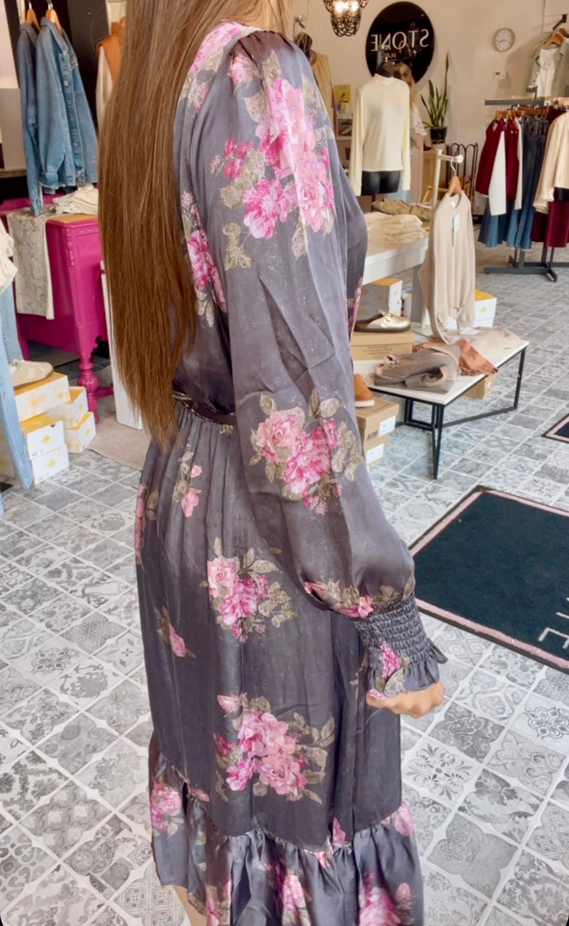 The Miah Floral Midi Dress