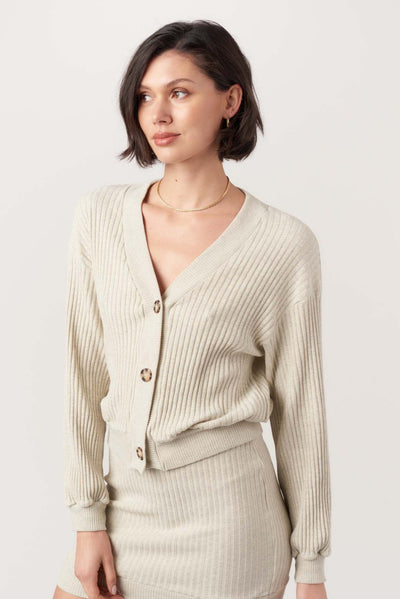 PROJECT SOCIAL TEE The Heart Throb Button Front Cardigan