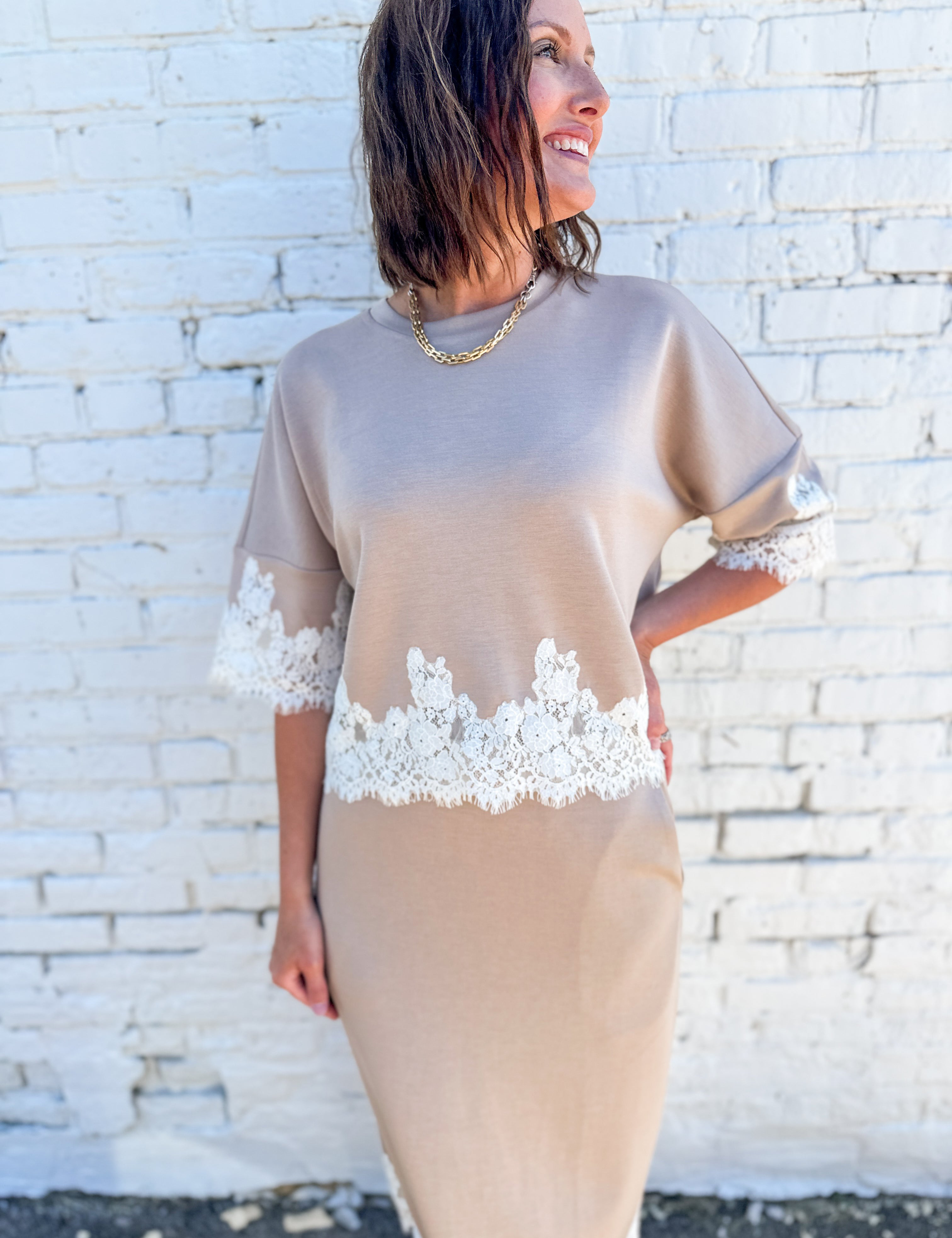 The Amy Lace Edged Set