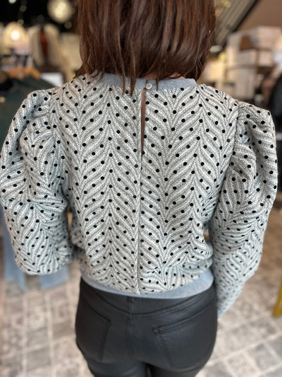 The Nadia Pleated Sleeve Top