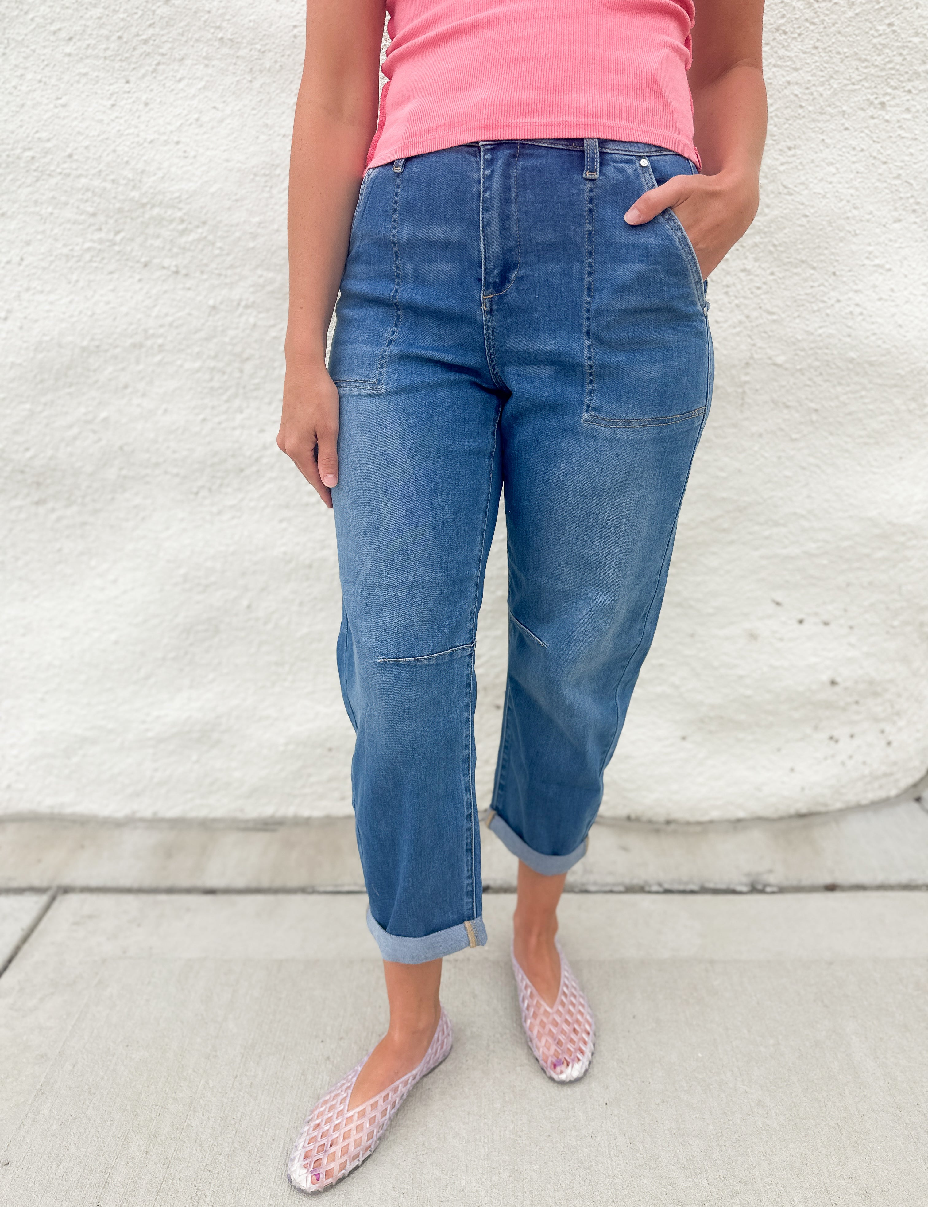 The Willow Slouchy Barrel Jean by Risen