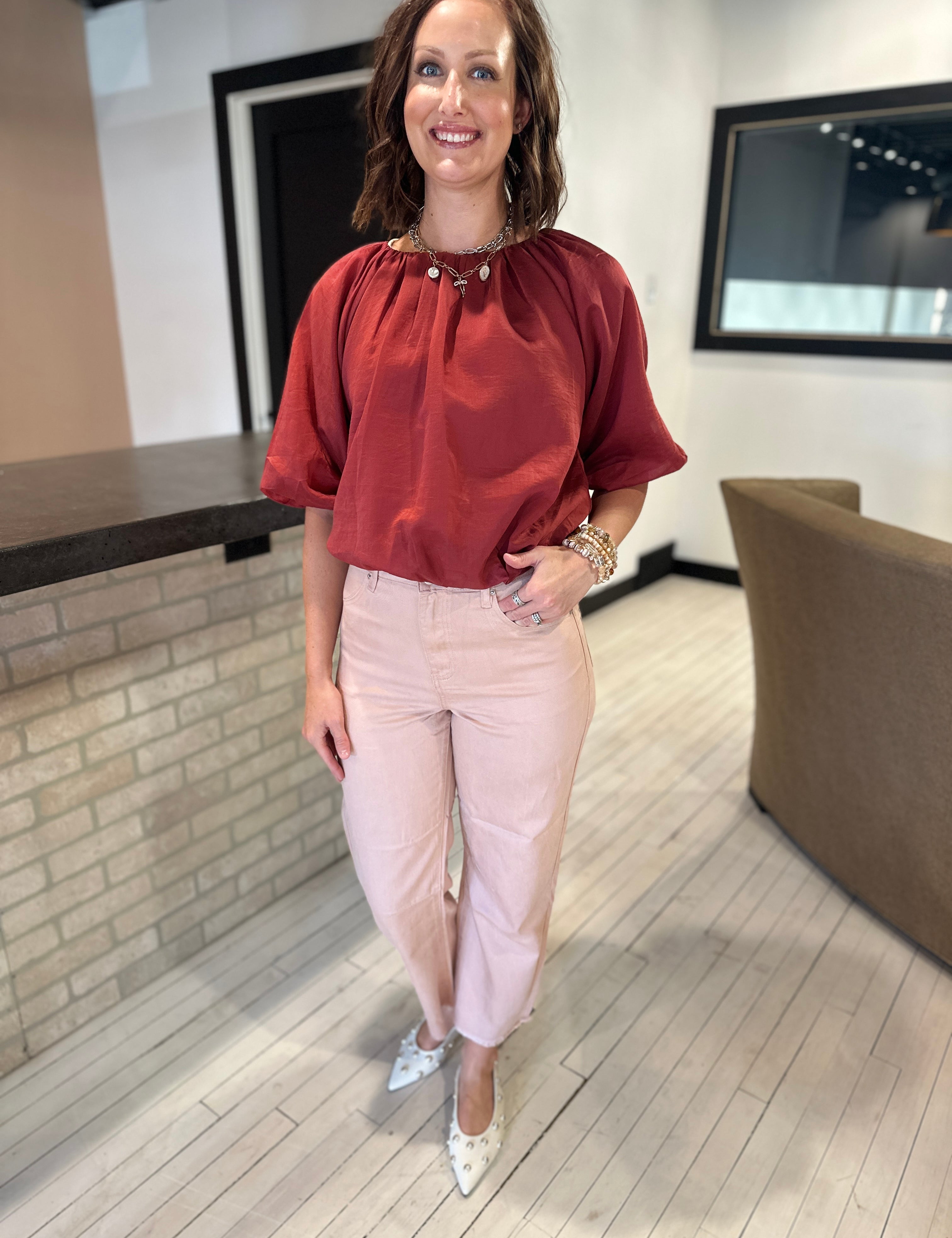SADIE & SAGE The Judie Denim Barrel Pants