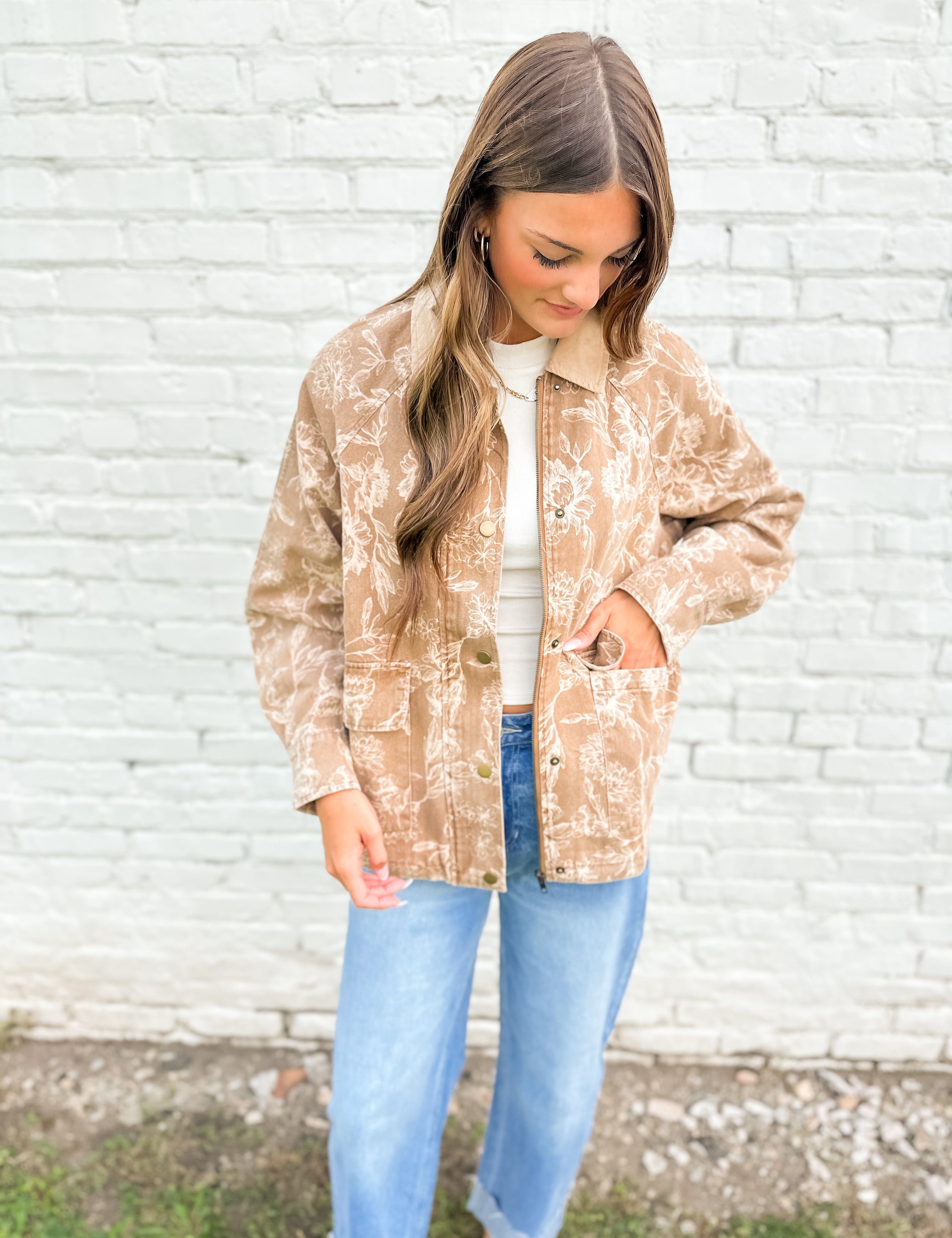 The Emma Floral Washed Jacket