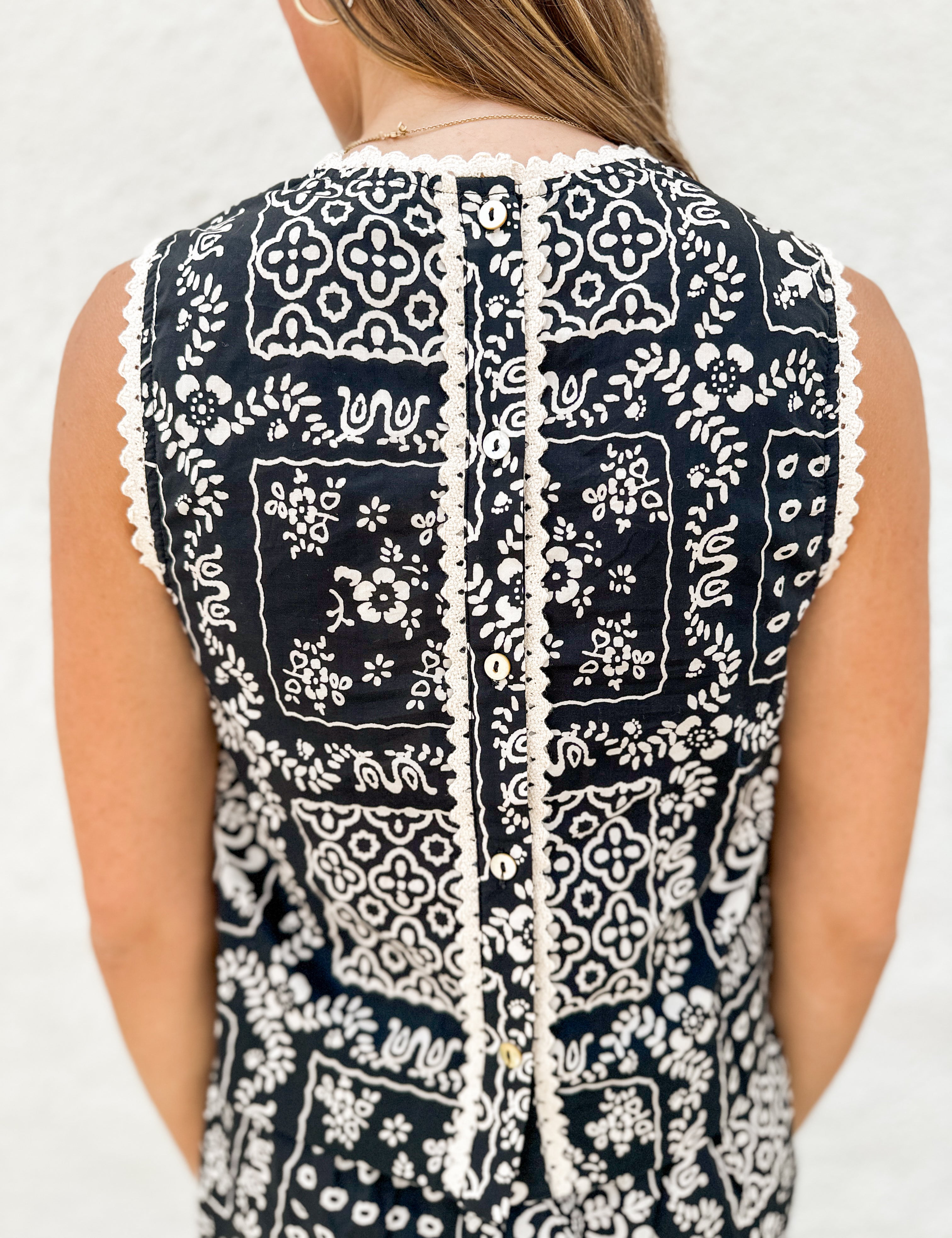 The Gwen Bandana Patchwork Tank