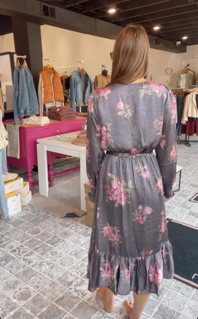 The Miah Floral Midi Dress