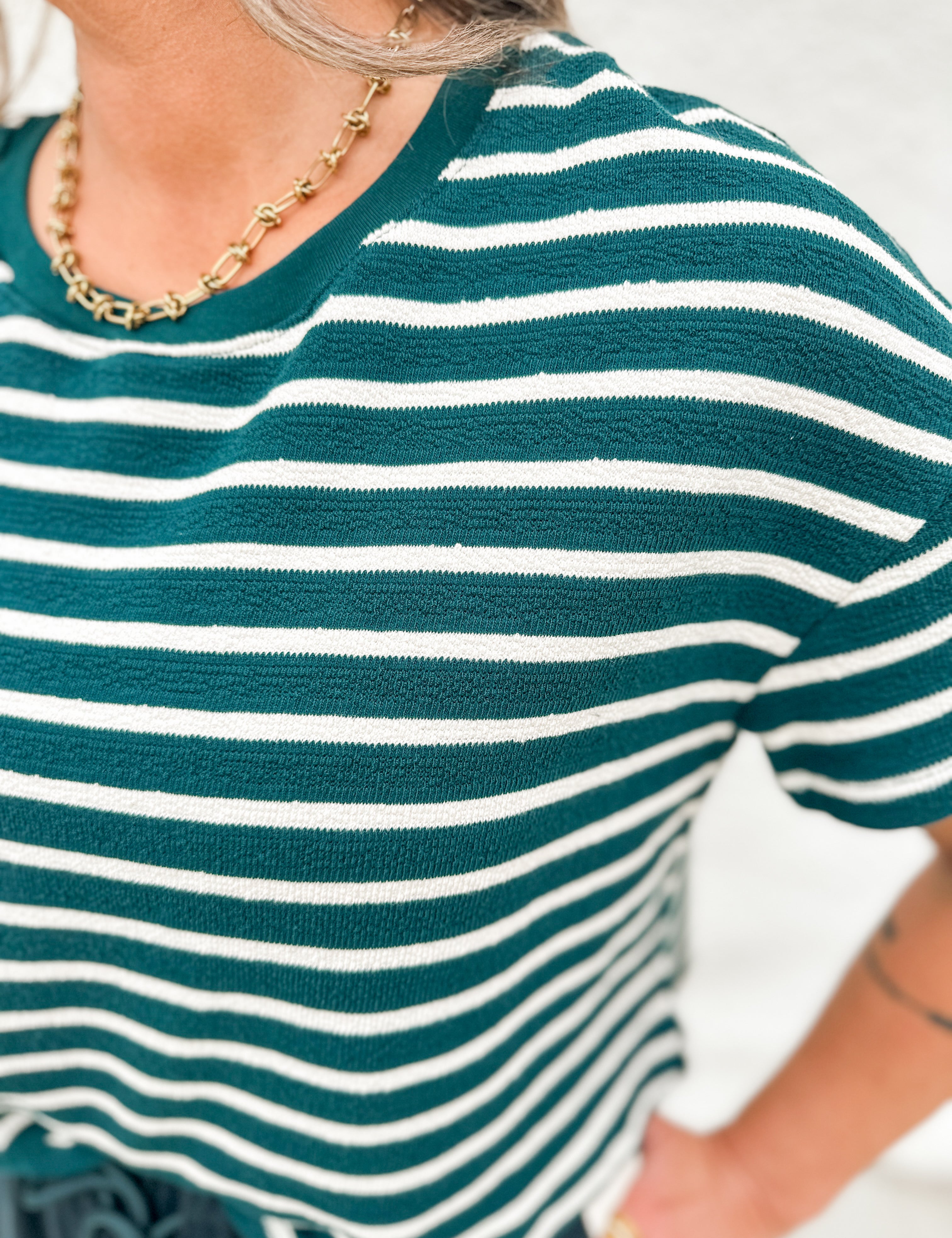 The Hall Pass Stripe Tee