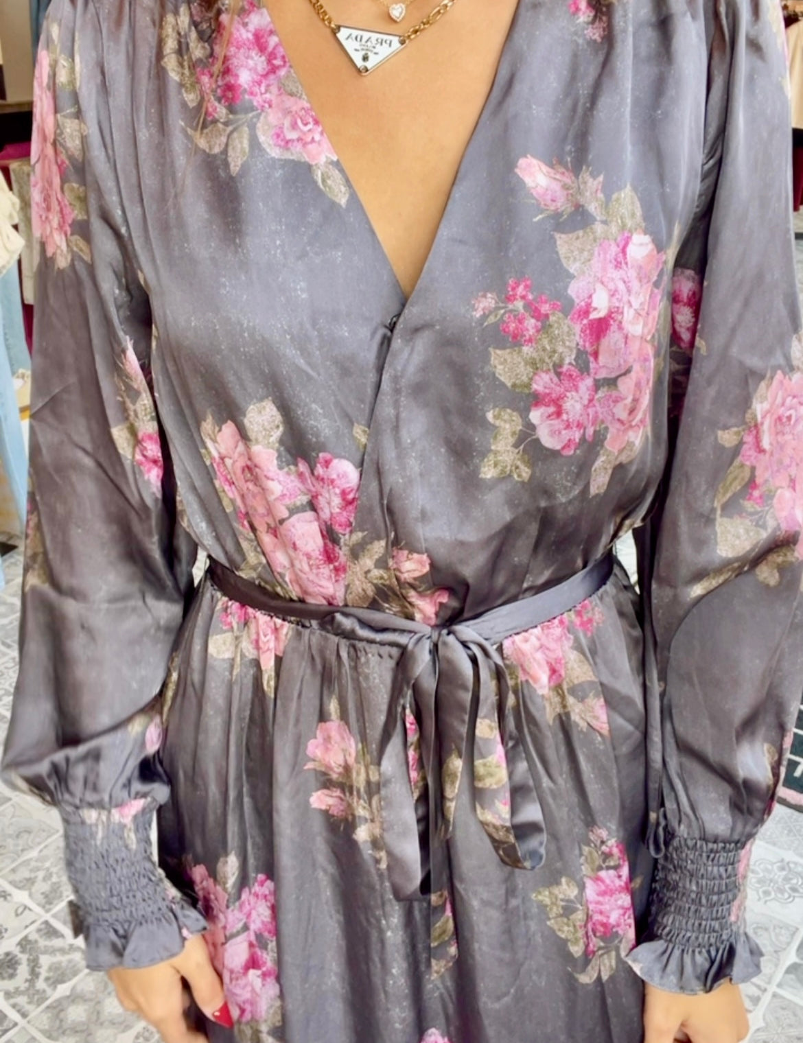 The Miah Floral Midi Dress