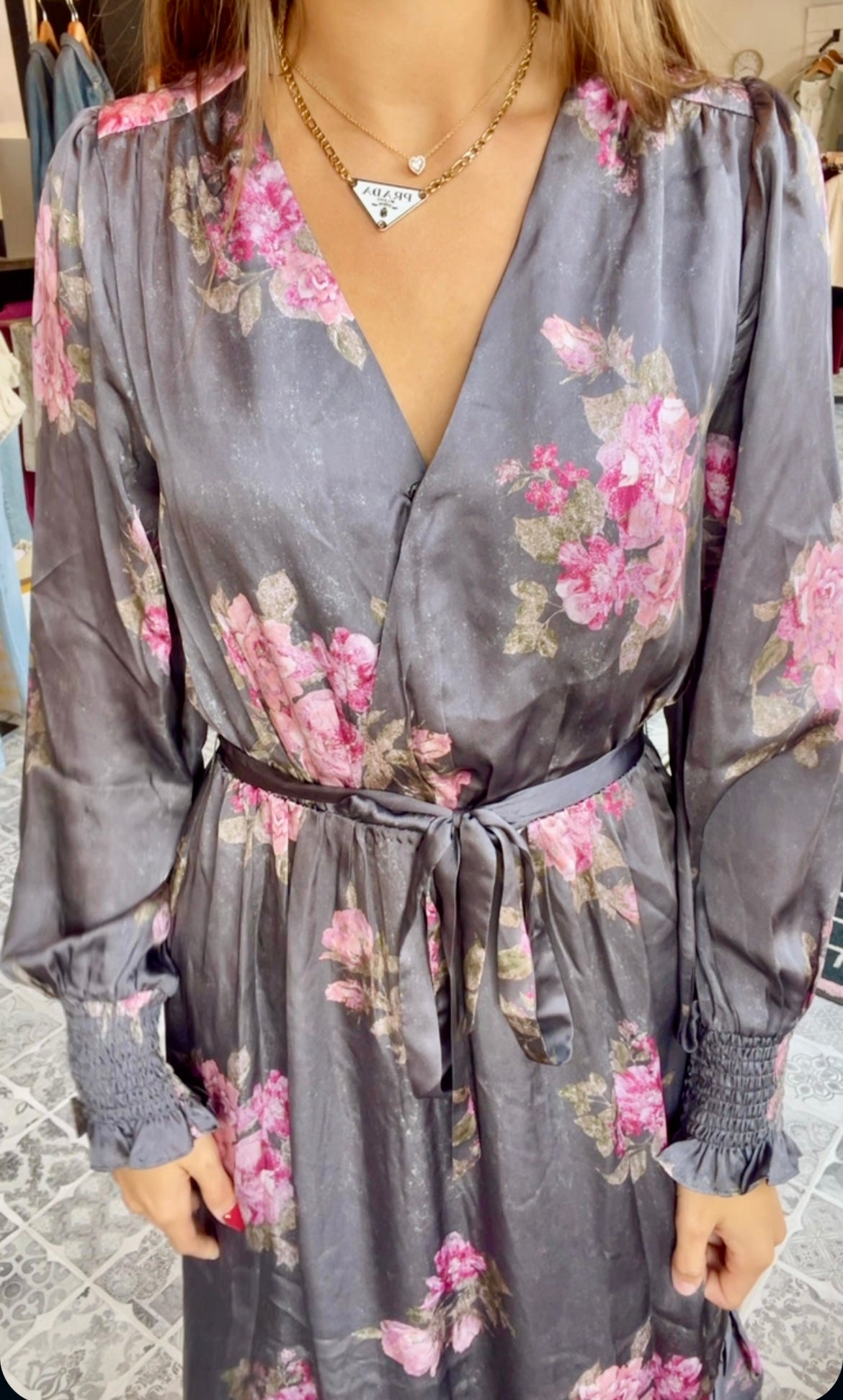 The Miah Floral Midi Dress