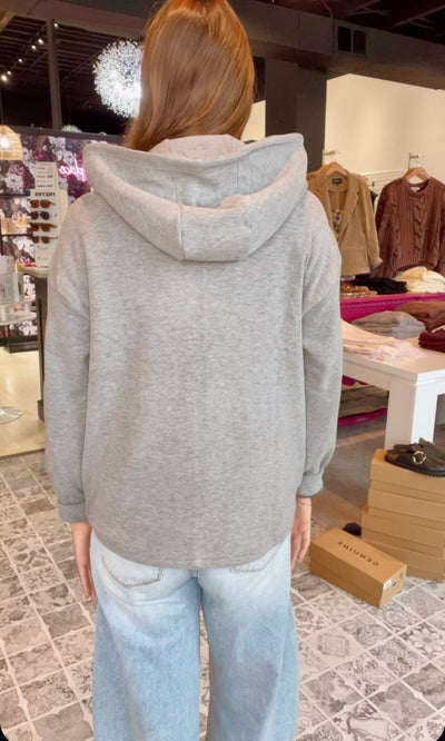 The Rowan Denim Contrast Hoodie Jacket