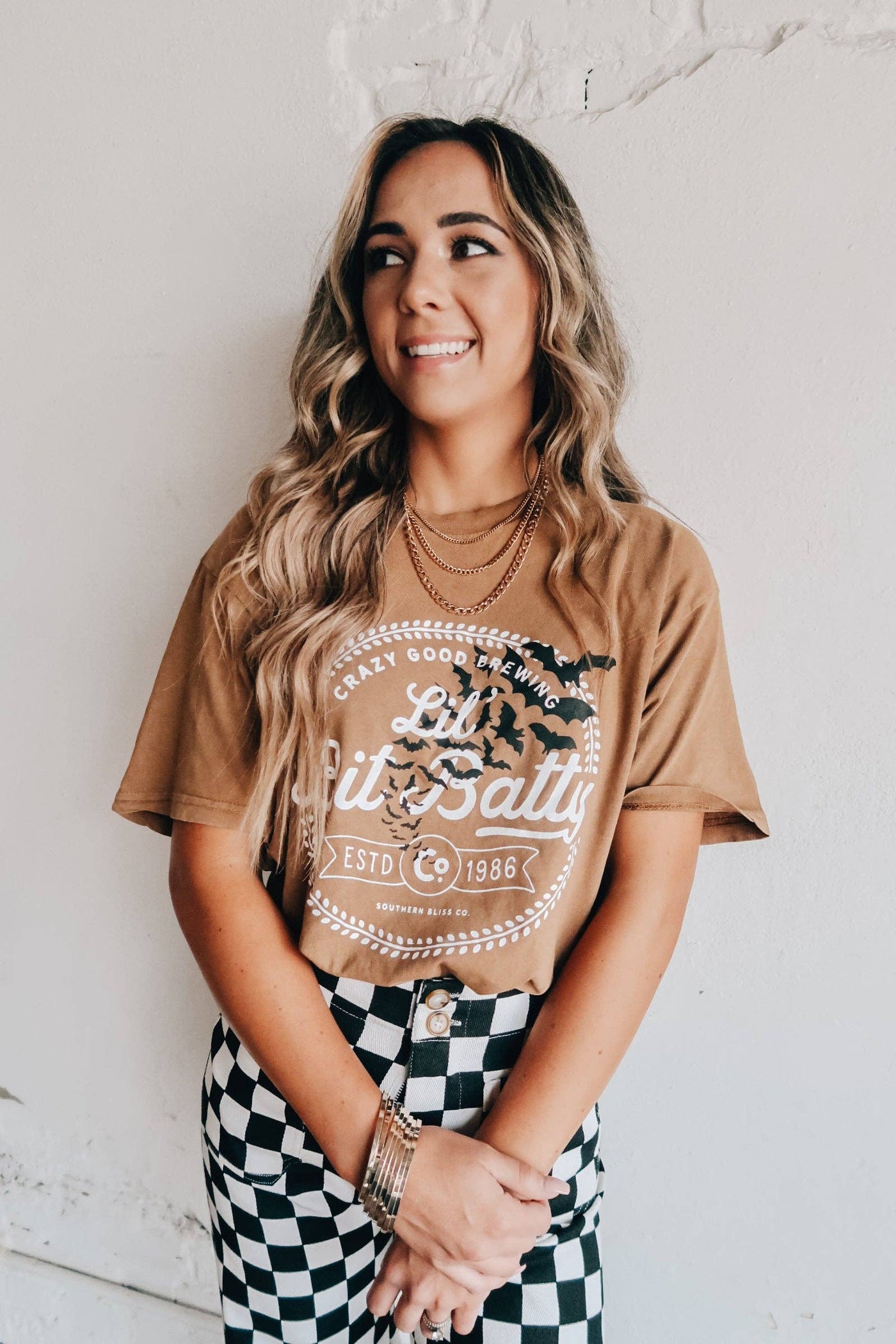 The Lil Bit Batty Camel Tee