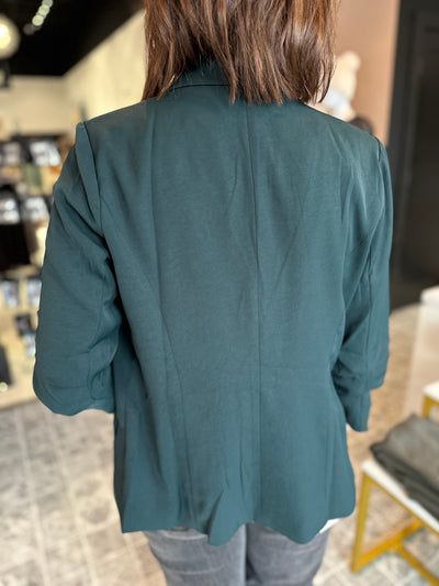 The Soren Shirred Sleeve Blazer