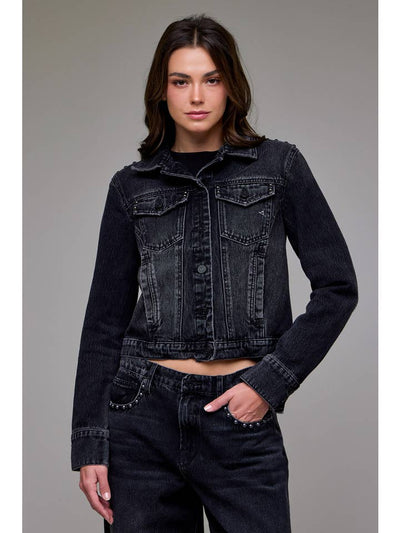 HIDDEN The Savannah Studded Trucker Jacket