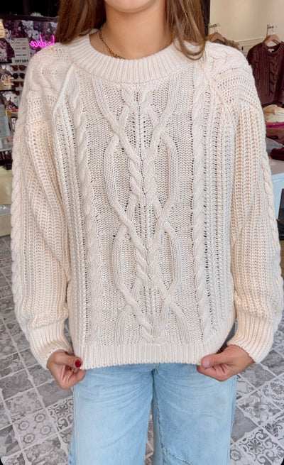 FREE PEOPLE The Frankie Cable Sweater