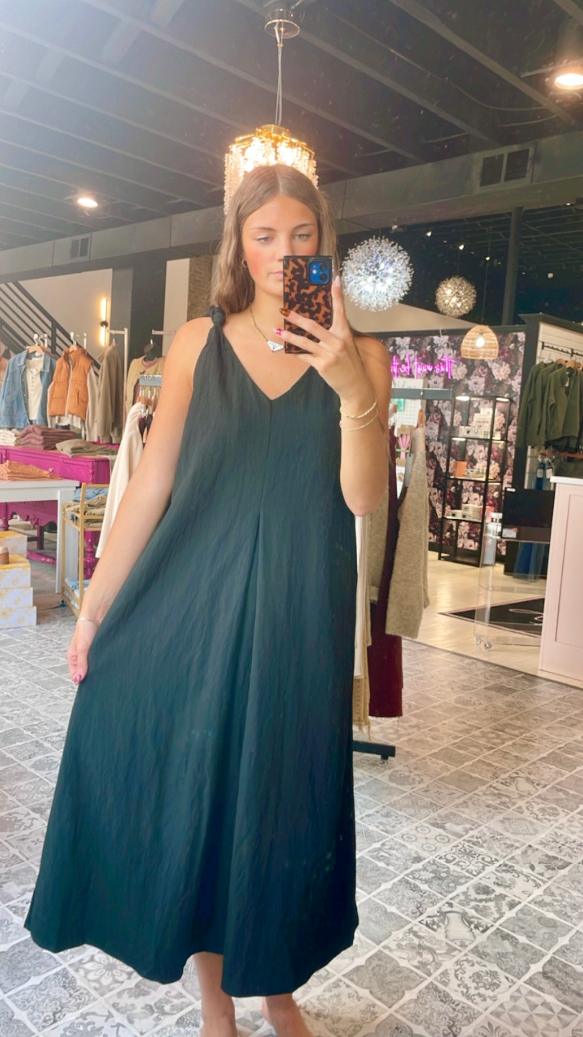 The Delaney Shoulder Twist Dress