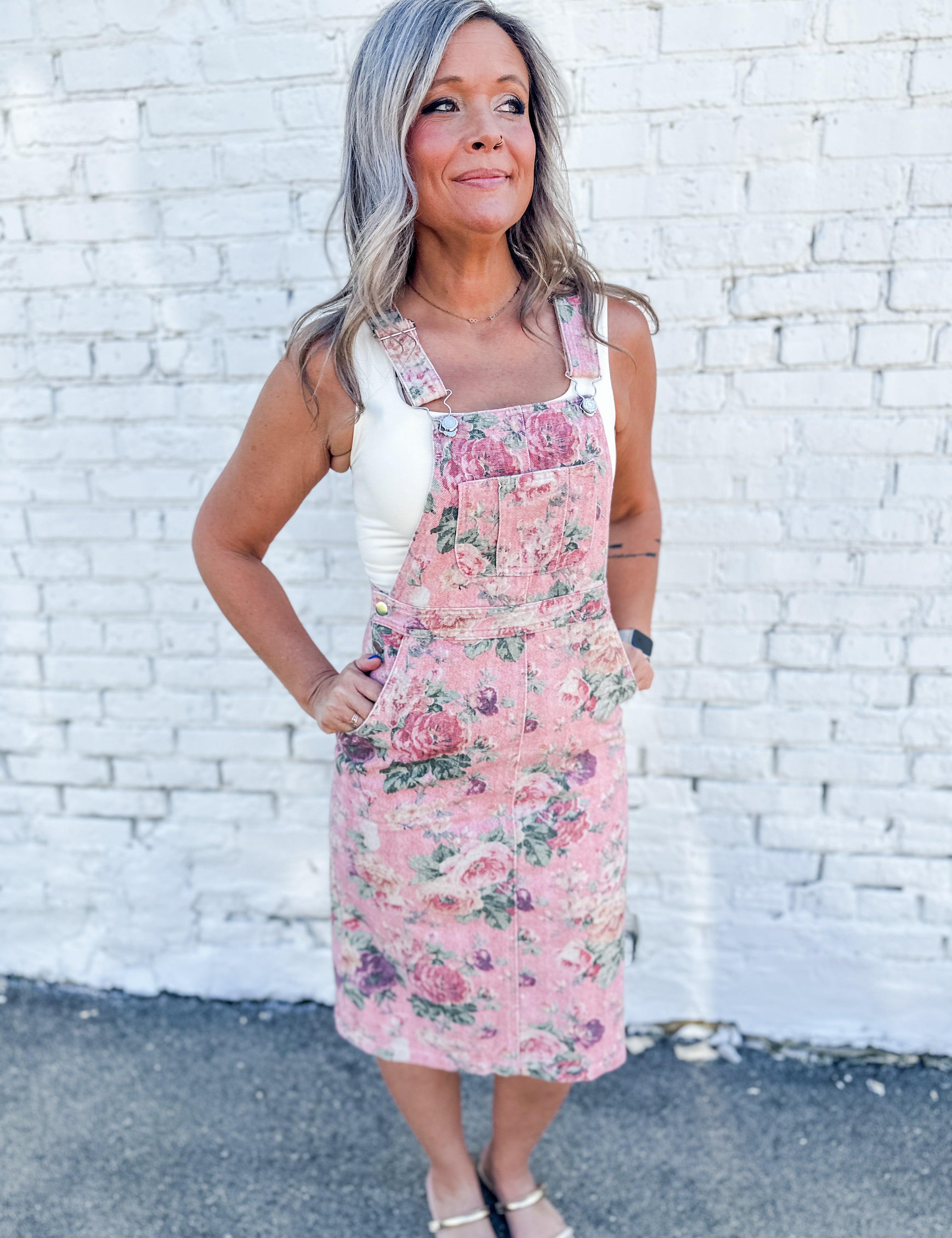 The Layla Floral Overall Dress