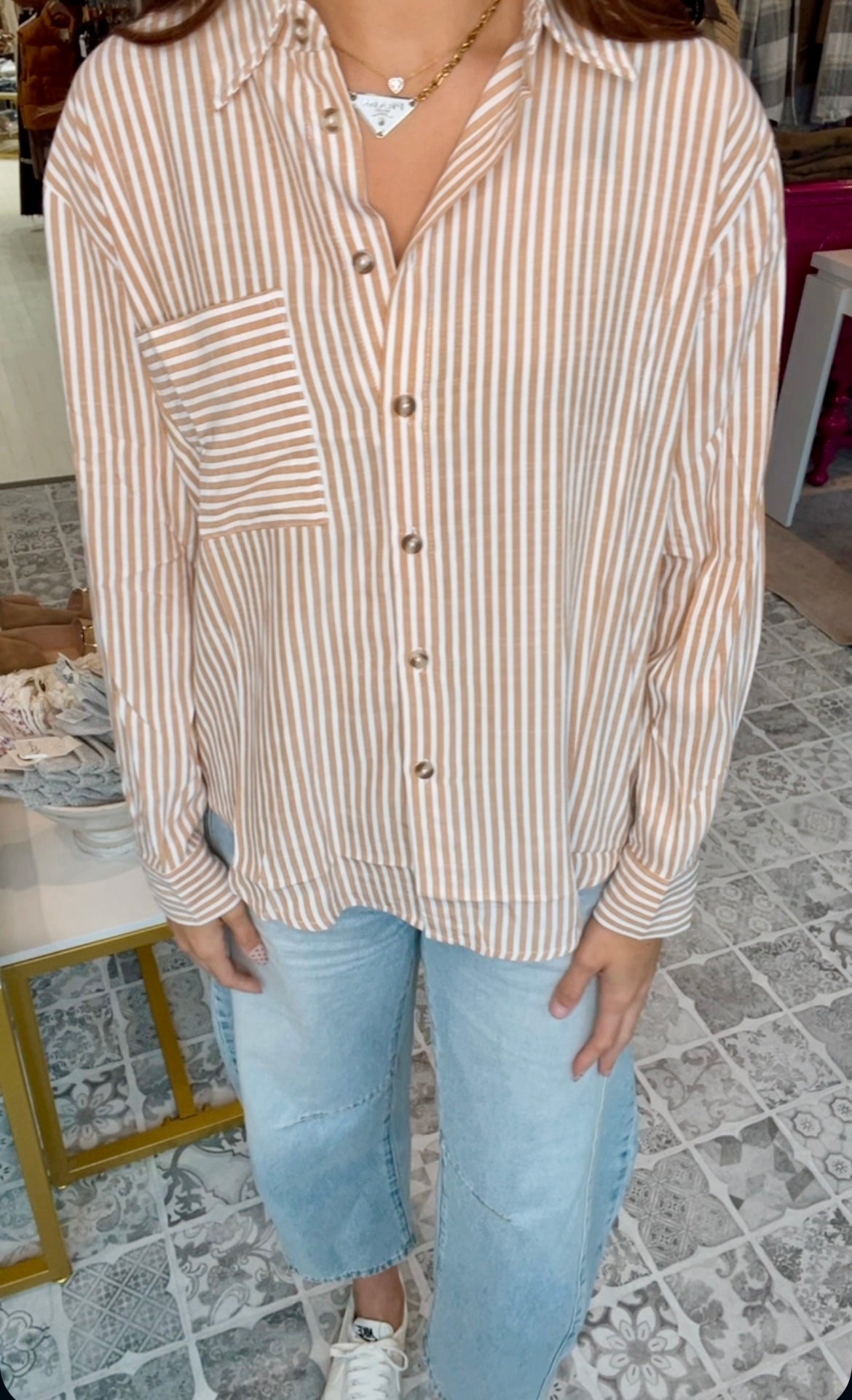 The Iris Button Down Top