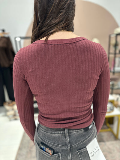 PROJECT SOCIAL TEE The What's The Scoop Washed Rib Longsleeve