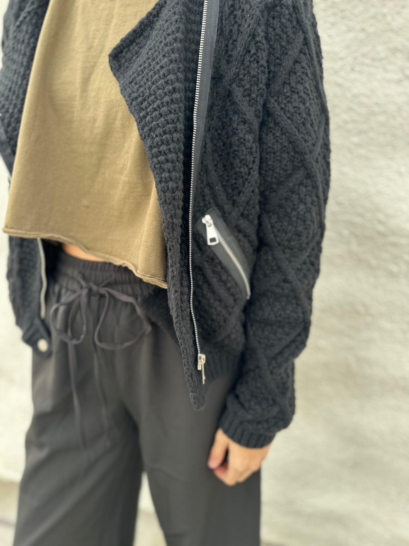 The Presley Knit Moto Jacket