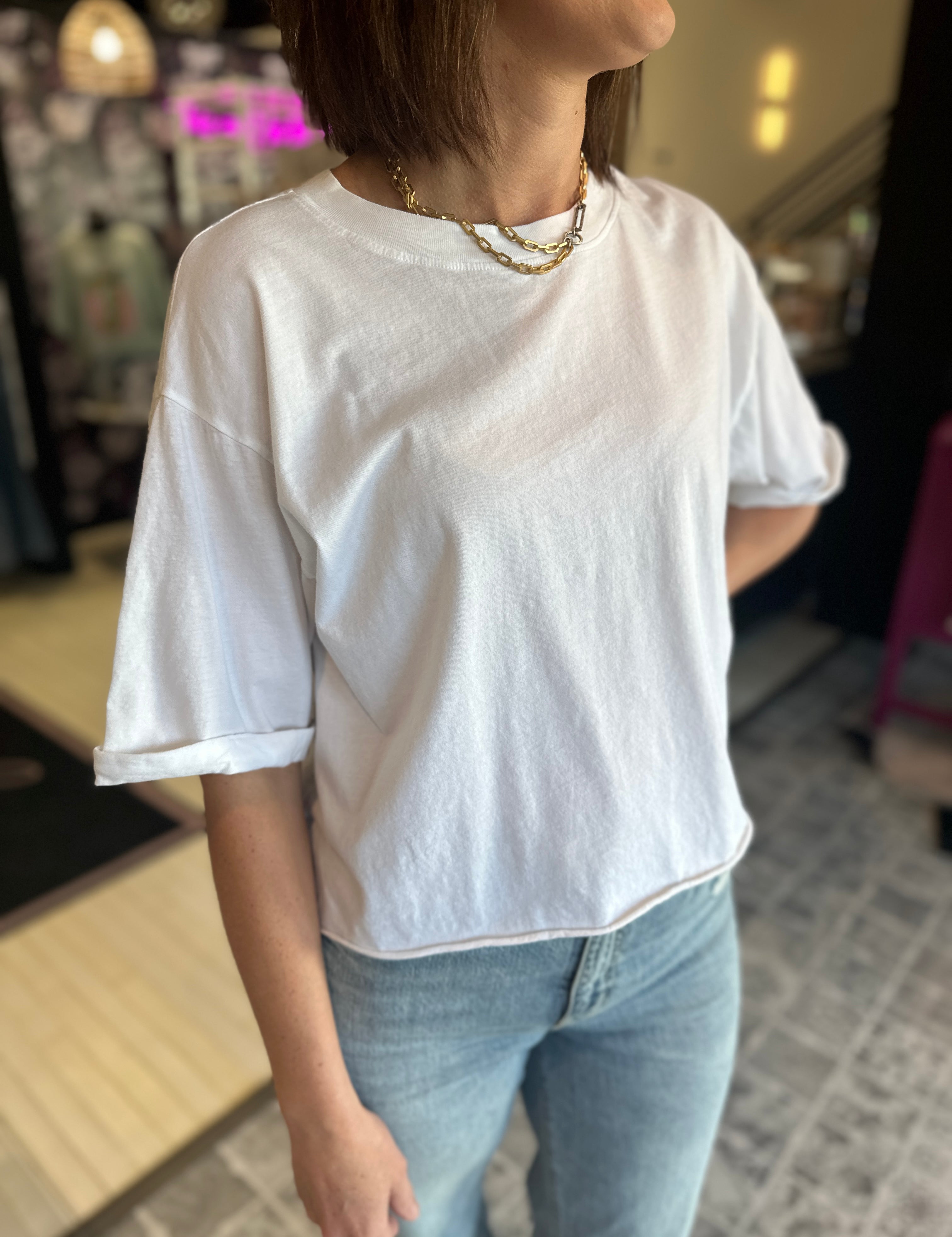 The Izzy Elbow Sleeve Tee by Project Social T