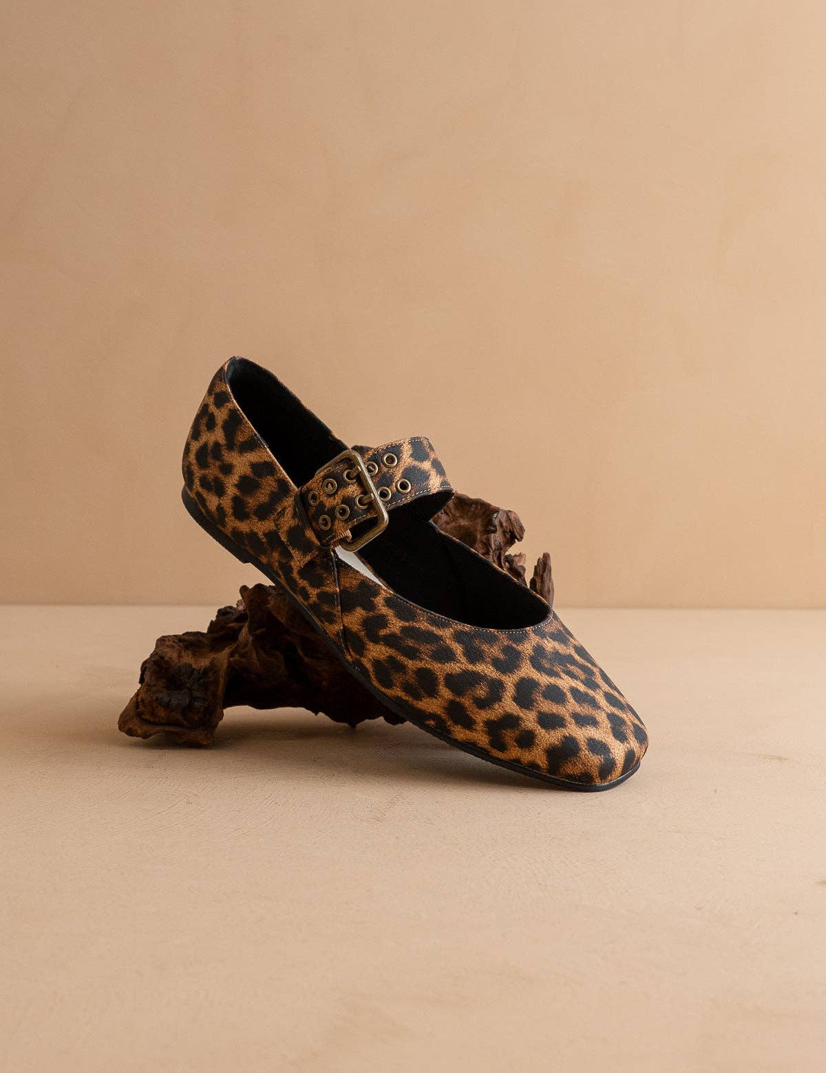 The Soho | Leopard Ballet Flat with Buckle