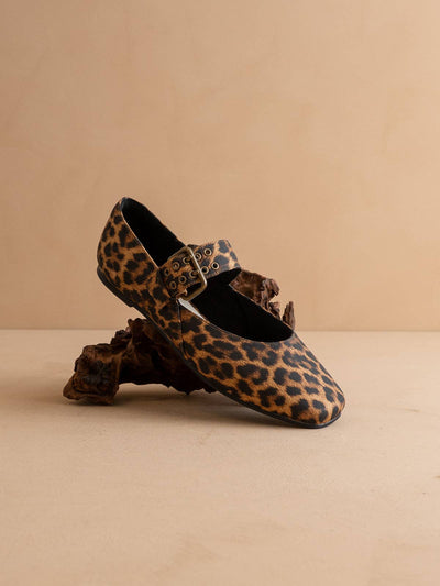 The Soho | Leopard Ballet Flat with Buckle