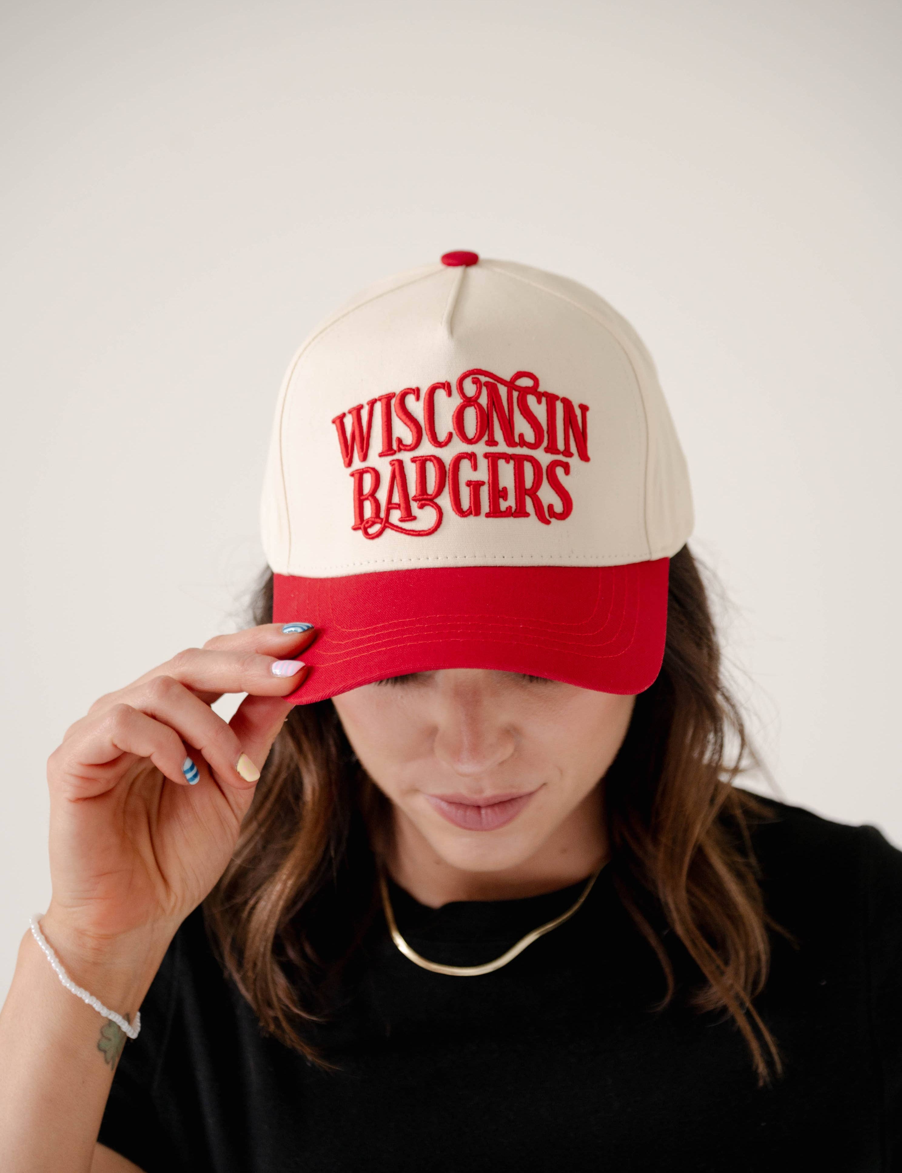 The Wisconsin Gaines Swash Canvas Baseball Hat by Gameday Social