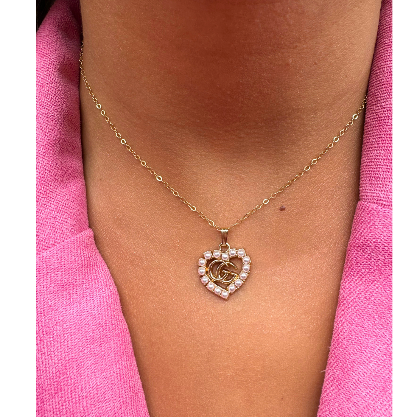 14K Gold Filled Gucci Pendant Necklace