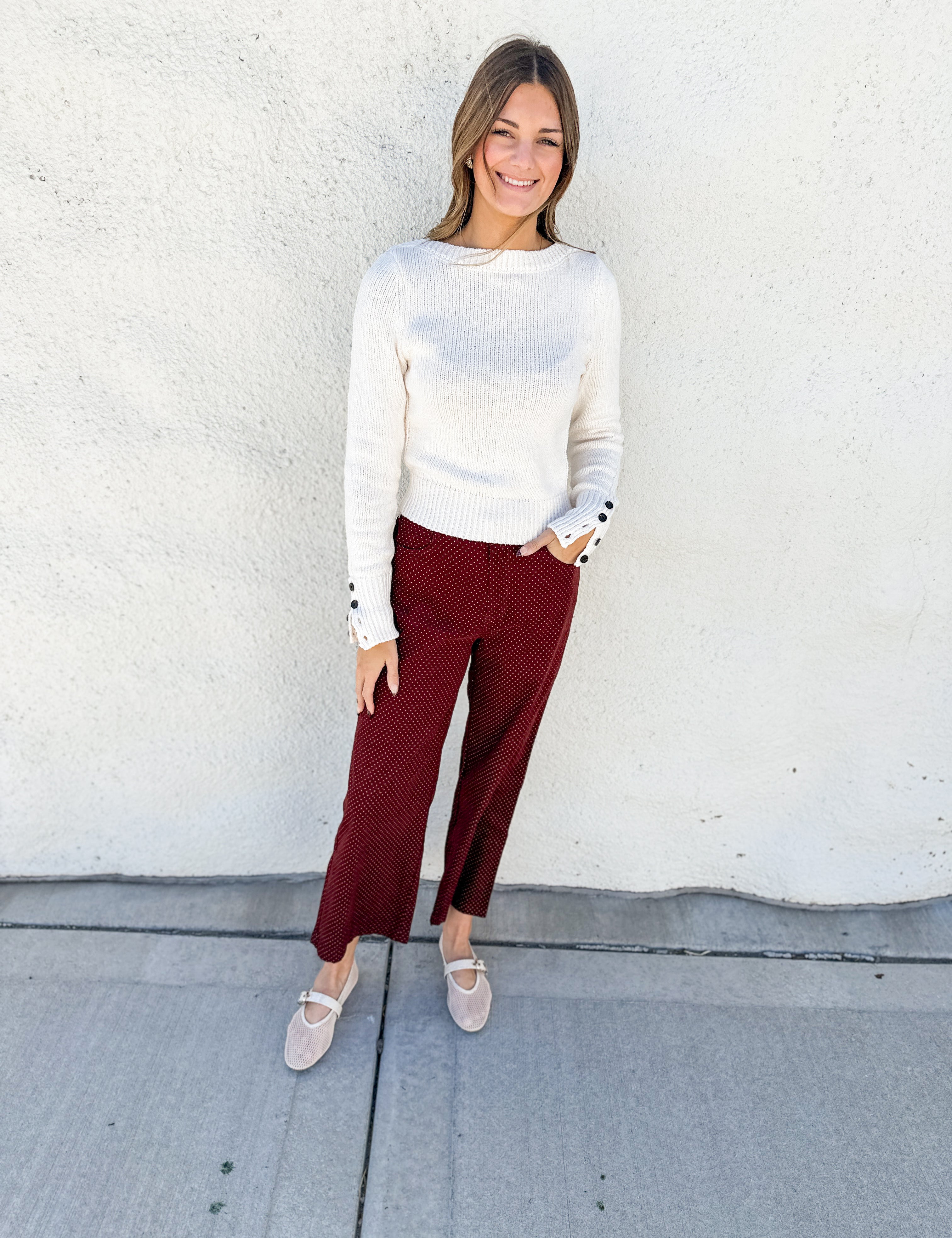 The Shelbey Corded Relaxed Straight Leg