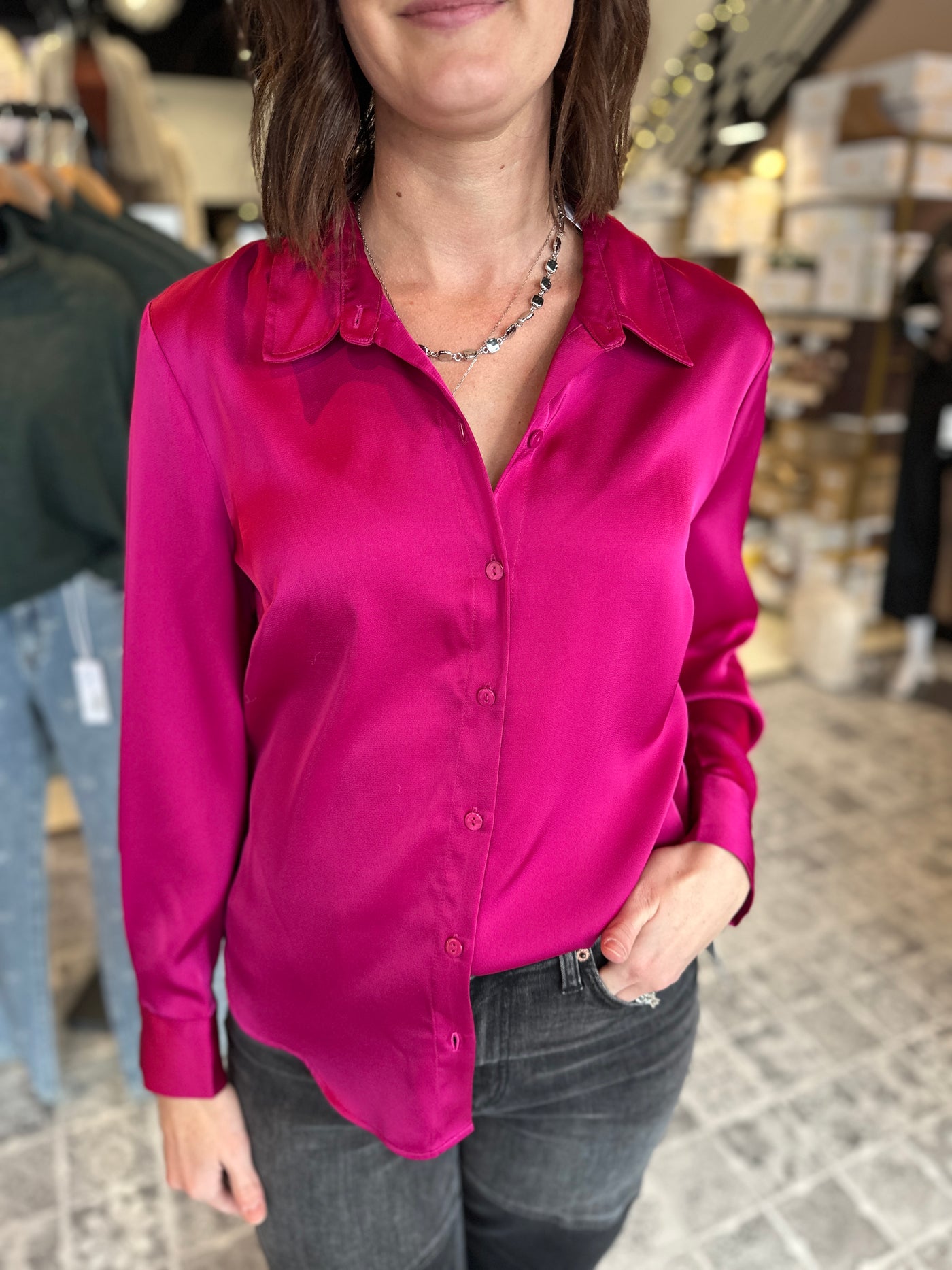 LIVERPOOL The Button Front Woven Shirt