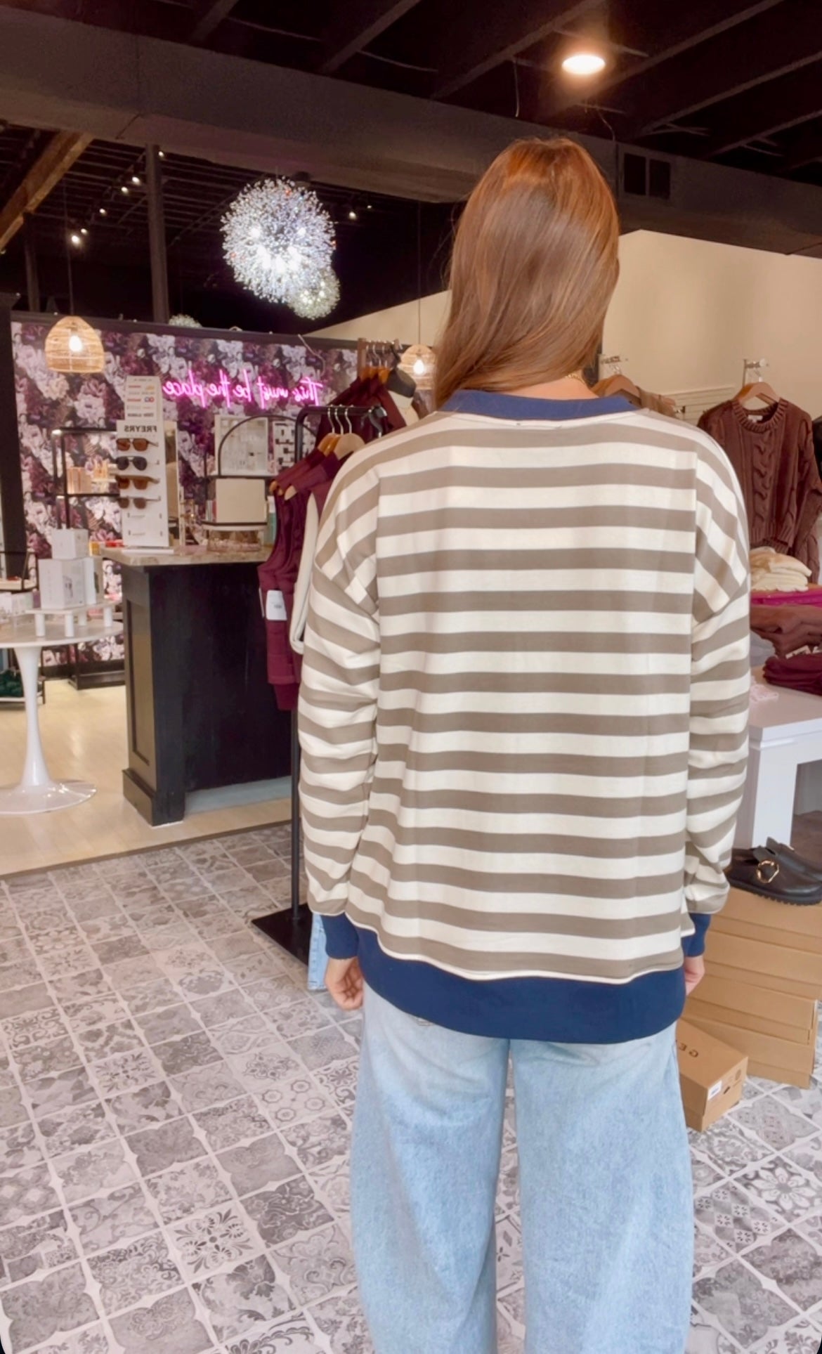 The Varley Striped Sweatshirt