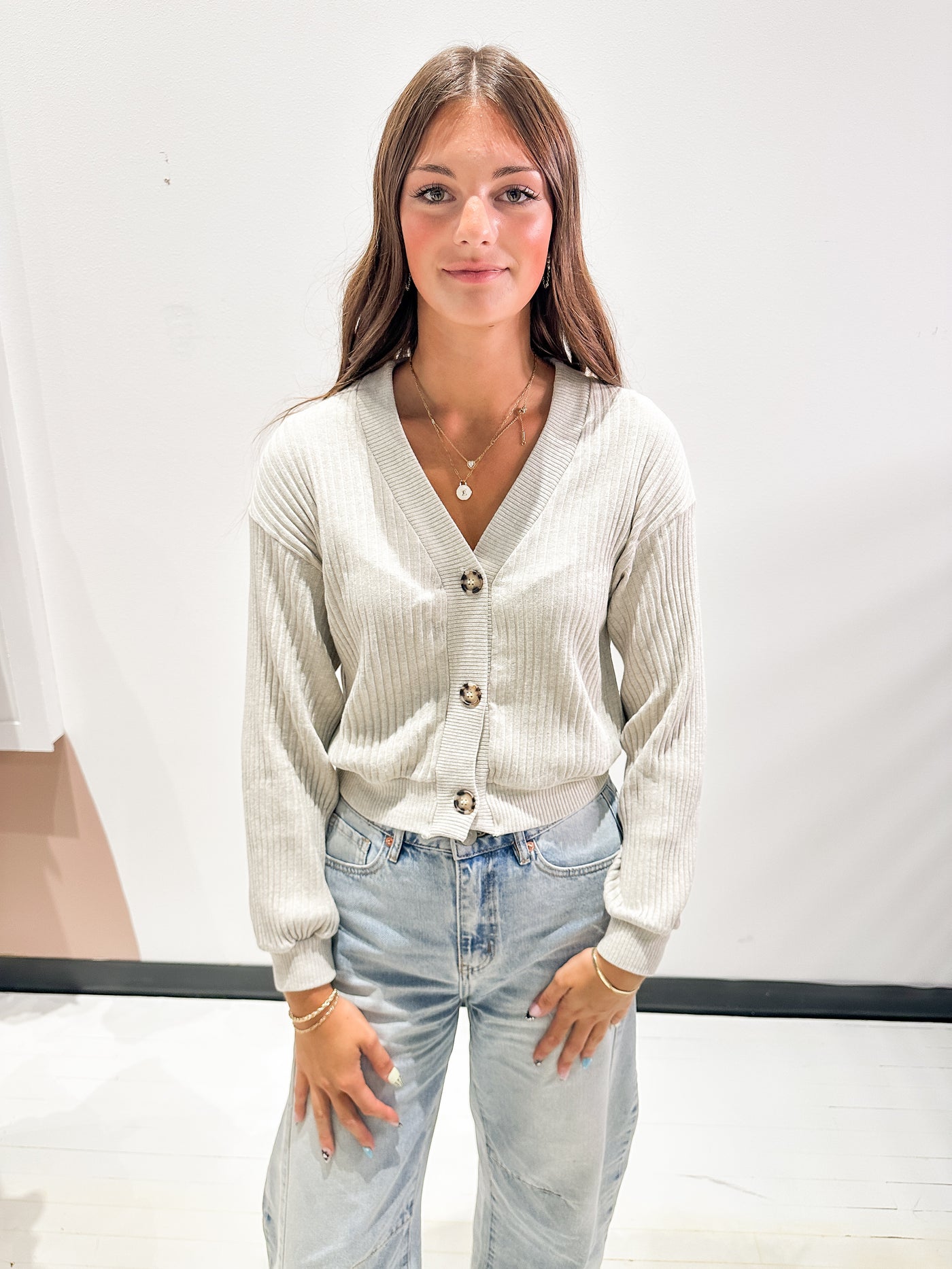 PROJECT SOCIAL TEE The Heart Throb Button Front Cardigan