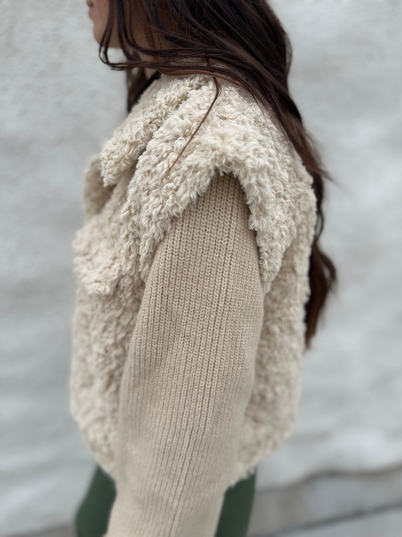 The Phoebe Mixed Media Sweater