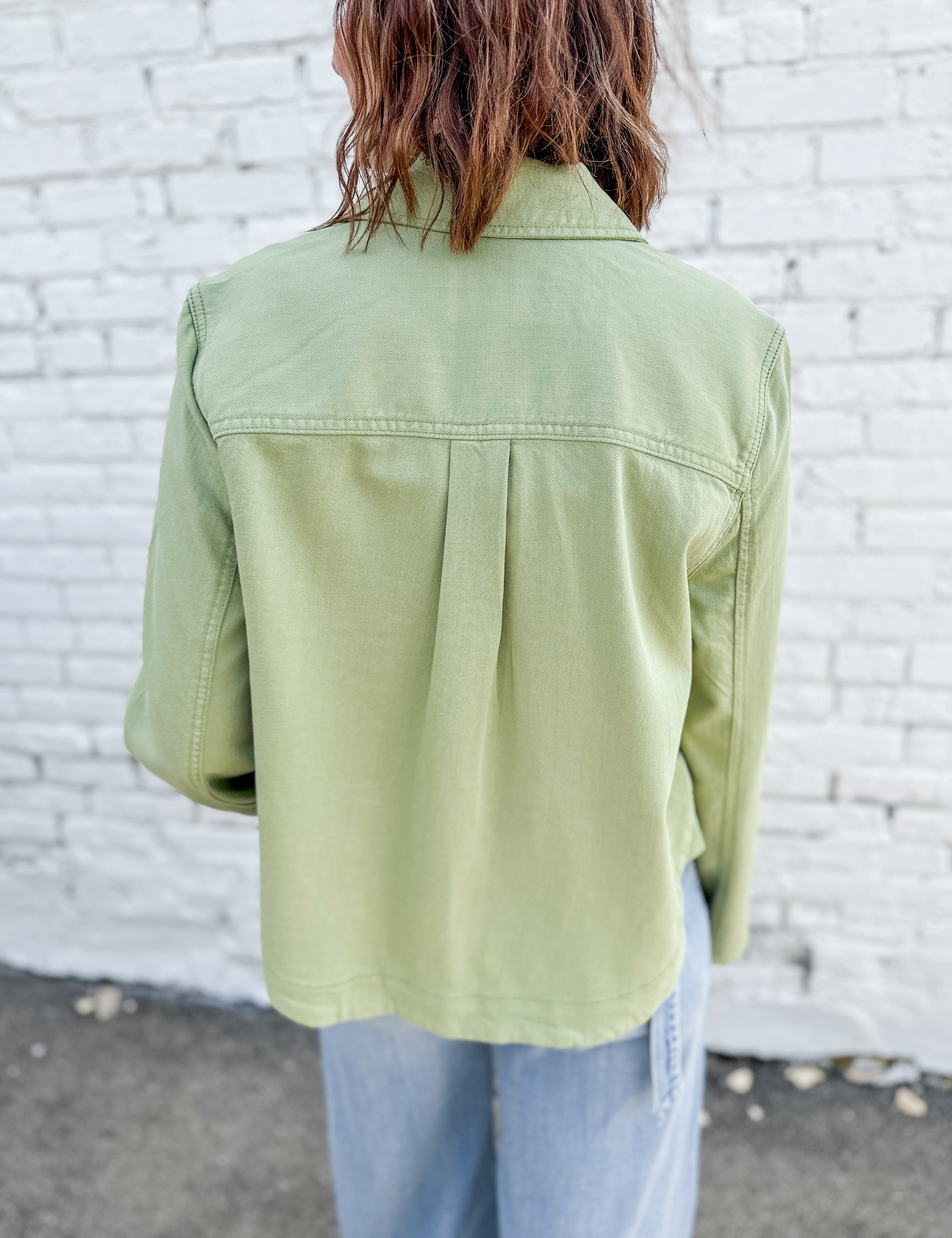 The High Low Denim Shacket by Liverpool