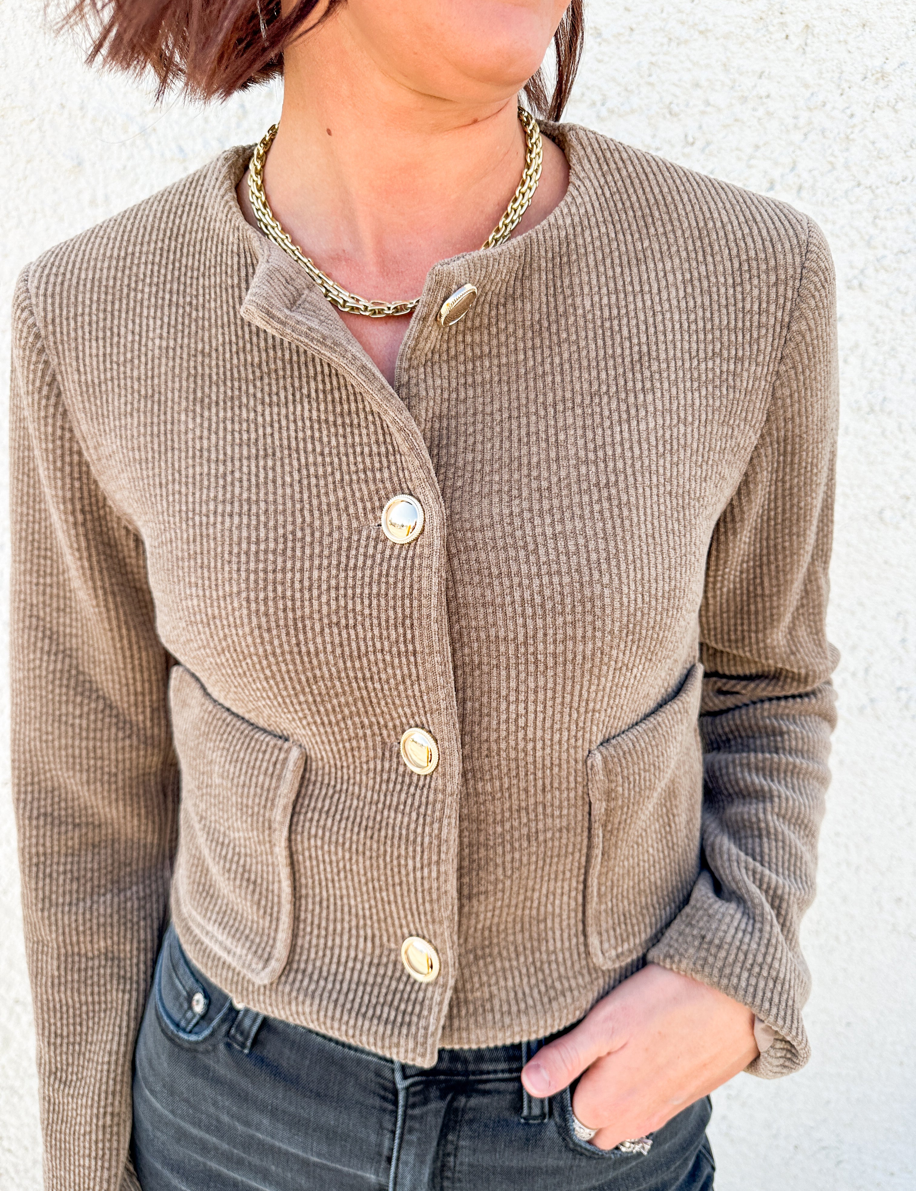 The Midday Stroll Crop Jacket by Sage the Label