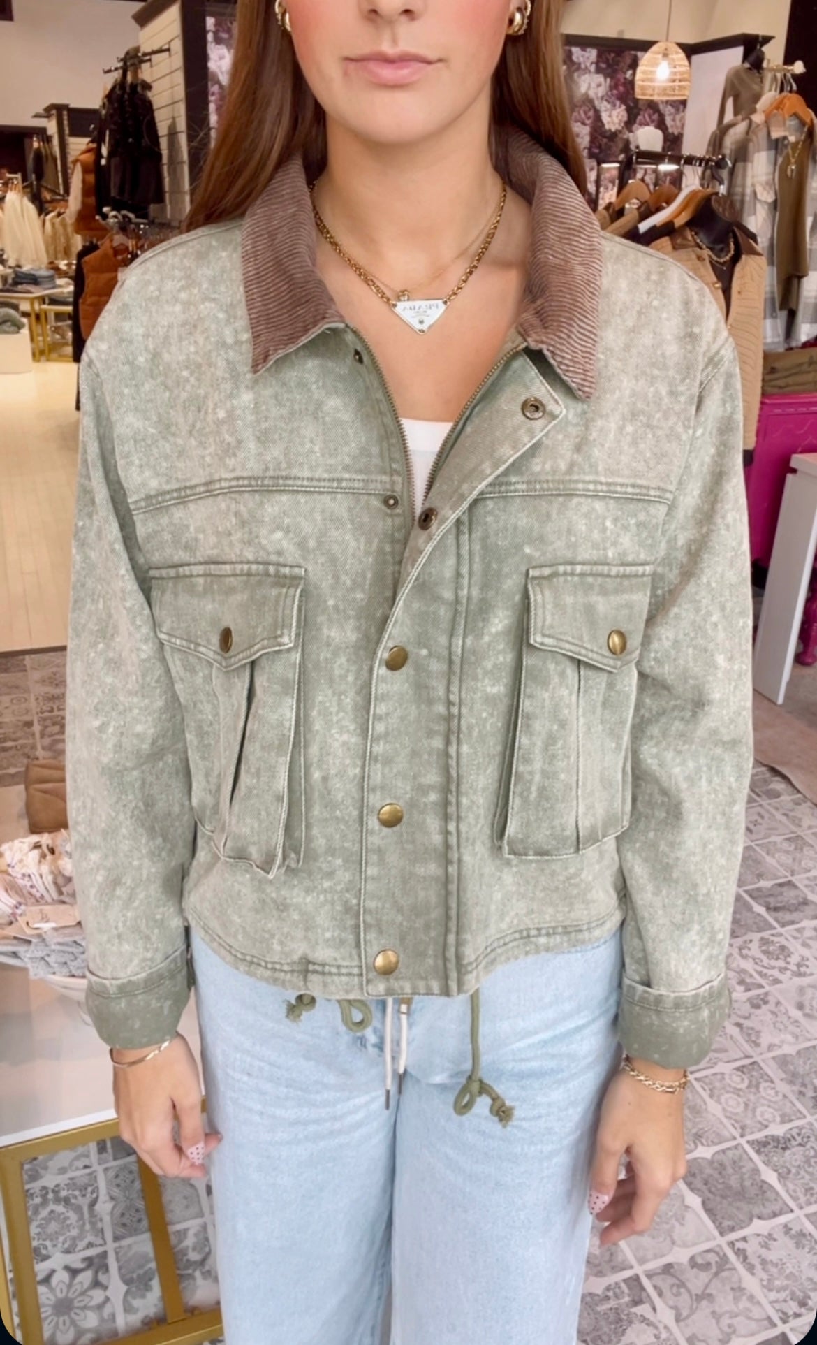 The Brea Corduroy Collar Jacket