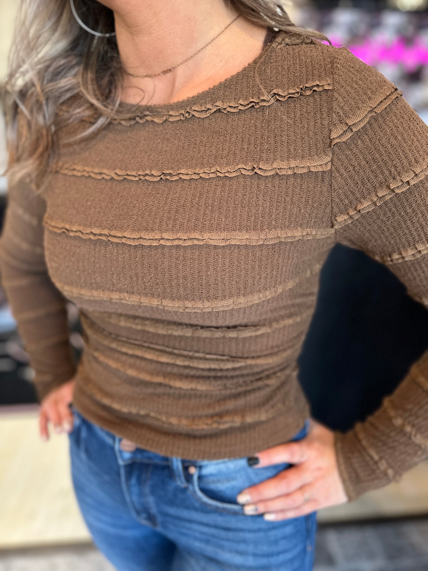 The Echo Valley Knit Longsleeve Top